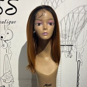 Straight Lace Front Wig - Brown Ombre